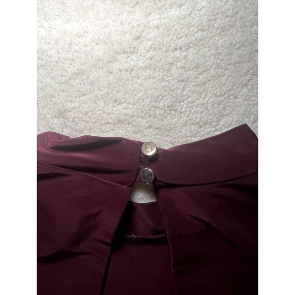 Burgundy Long Sleeve Bodysuit | Medium - Picture 4 of 4